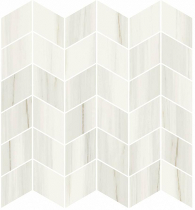 Ricchetti Marble Boutique Mosaico Chevron Lasa White 30x30