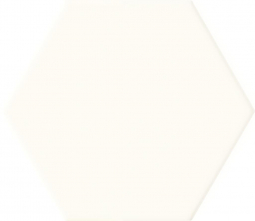 Domino Ceramika Burano White Hex 11x12.5