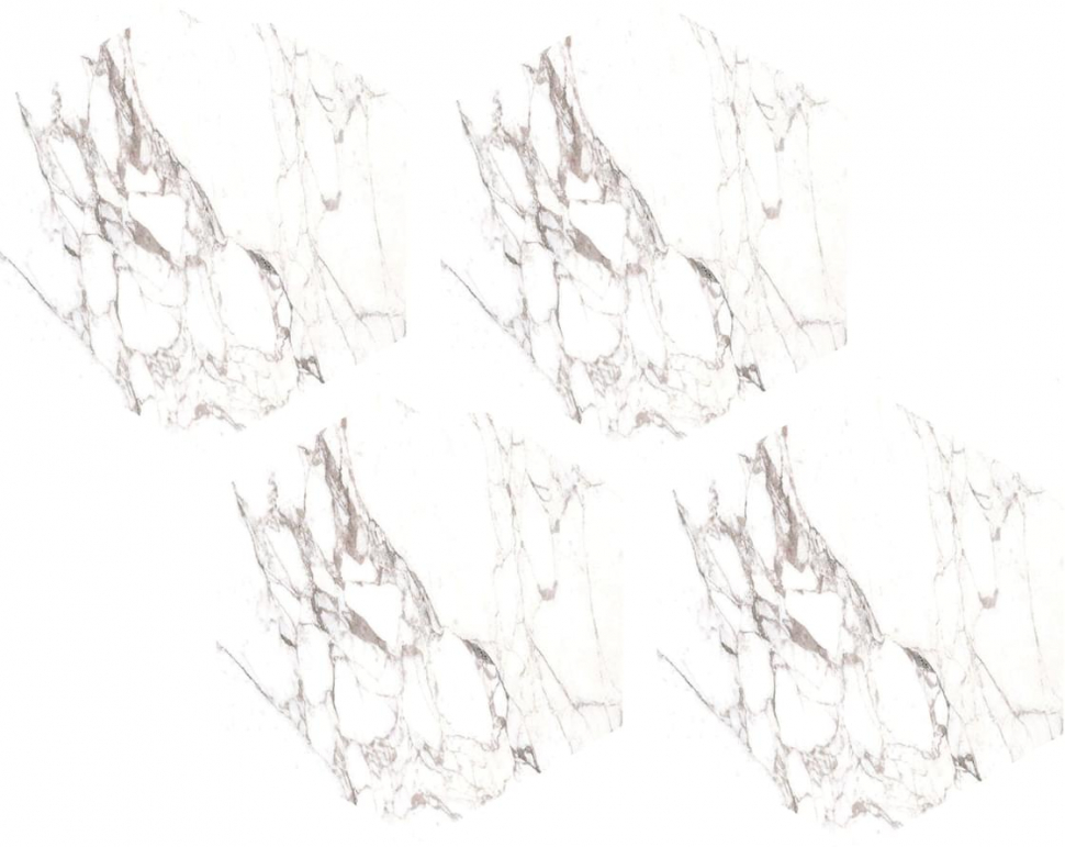 Casalgrande Padana Marmoker Esagoni Calacatta Extra Lucido 21.5x25