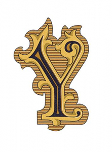 Versace Alphabet Lettera Bianca Y 14.5x19.4