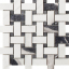 Impronta Italgraniti Lux Experience Panda White Mosaico Basketwave Fade 30x30