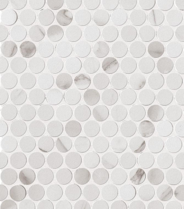 Fap Roma Diamond Statuario Round Gres Mosaico 29.5x32.5