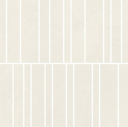 Impronta Italgraniti Nuances Bianco Mosaico Listelli Strideup 30x30