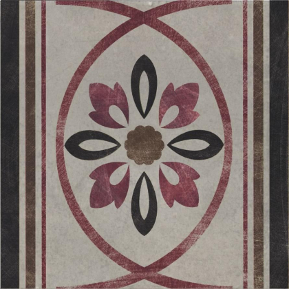 Serenissima Cir Via Emilia Greca Riv Fiore Grigio 20x20