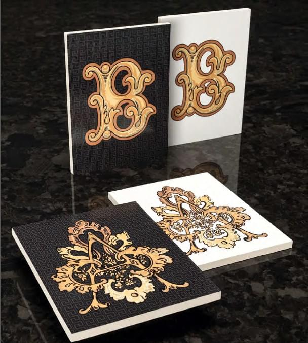 Versace Alphabet Lettera Nera B 14.5x19.4