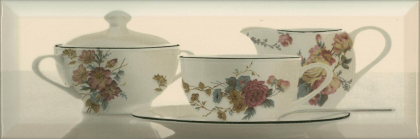 Absolut Keramika Monocolor Biselado Decor Tea 03 Cream A 10x30