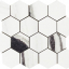 Impronta Italgraniti Lux Experience Panda White Mosaico Esagona Fade 26x30