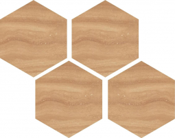 Casalgrande Padana Marmoker Esagoni Giallo Striato Lucido 21.5x25