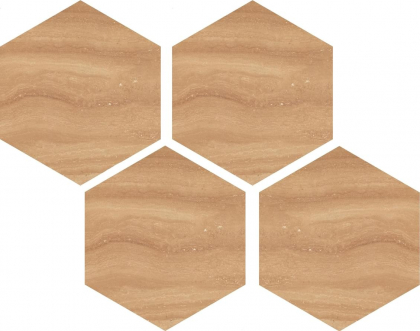 Casalgrande Padana Marmoker Esagoni Giallo Striato Lucido 21.5x25