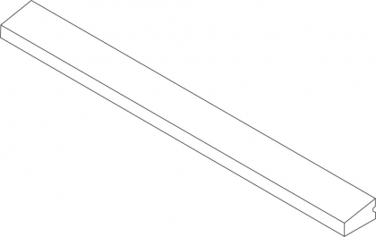 Mutina Rombini Terminal Large Blue 24.6x2.8