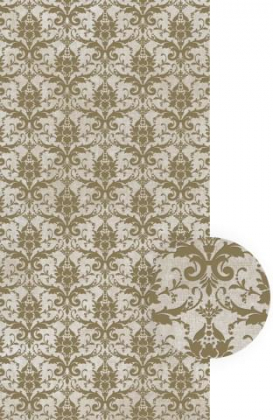 Cedit Tesori Decoro Broccato Bianco Bronzo Ret 120x240