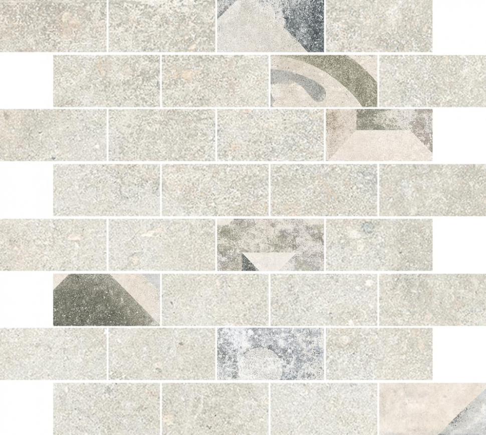 Ricchetti Heritage Spaccatella Deco Blanc 33x33