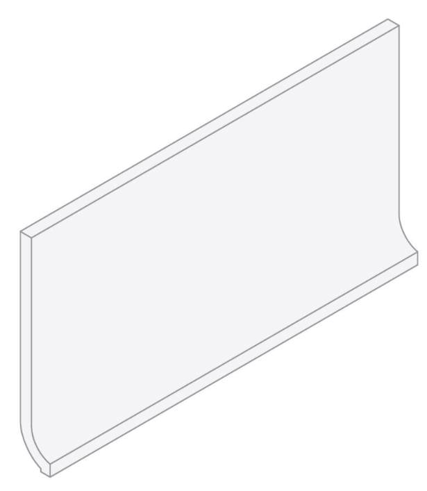 VitrA Miniworx Ral 0958010 Light Mink Covebase Sit-In Matt 10x20