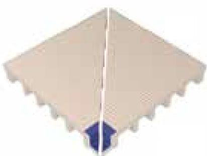 VitrA Pool Ral 5002 Cobalt Blue Channel Edge Internal Corner Glossy 25x25