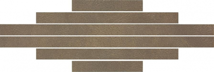 Apavisa Pelle Brown Natural Mosaic Listas 9.8x44.63