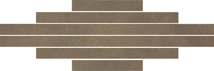 Apavisa Pelle Brown Natural Mosaic Listas 9.8x44.63
