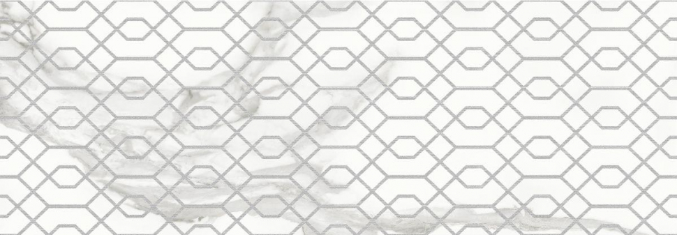 Ricchetti Marble Boutique Net Statuario White Decoro 30x90