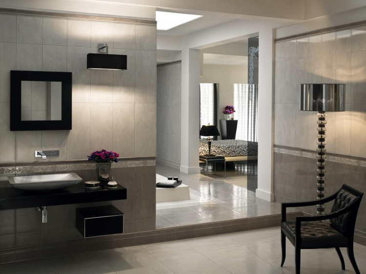 Versace Venere Fascia Geometrica Bianco 7.8x60