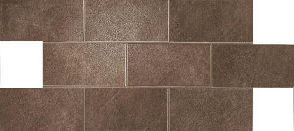 Atlas Concorde Dwell Brown Leather Brick Lappato 21.7x43.6