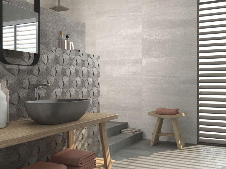 Saloni Moon Eris Lappato Ceniza 45x90