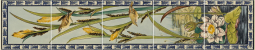 Original Style Artworks Colonial White Birds And Rushes 76x15.2