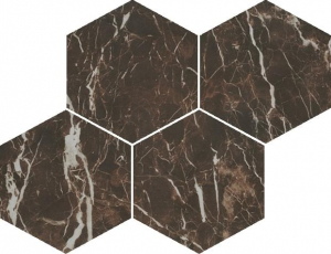 Casalgrande Padana Marmoker Esagoni Saint Laurent Lucido 21.5x25