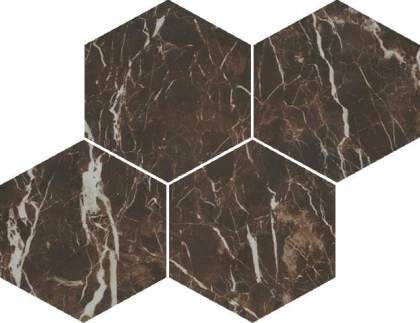 Casalgrande Padana Marmoker Esagoni Saint Laurent Lucido 21.5x25