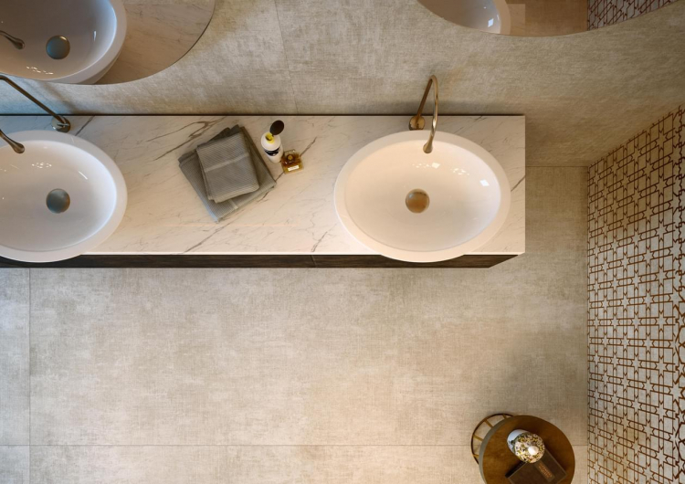 Cedit Tesori Decoro Broccato Grigio Oro Ret 120x240