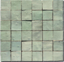 Diffusion Zellige Mosaic Vert Pale 42 30x30