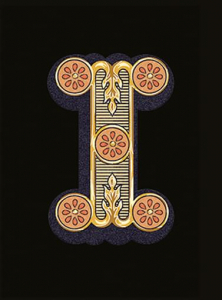 Versace Alphabet Lettera Nera I 14.5x19.4
