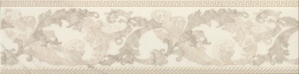 Versace Marble Fascia Barocca Bianco 14.4x58.5