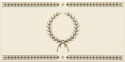 Original Style Artworks Colonial White Single Laudatory Wreath 7.5x15.2