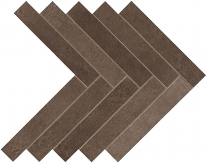 Atlas Concorde Dwell Brown Leather Herringbone 36.2x41.2
